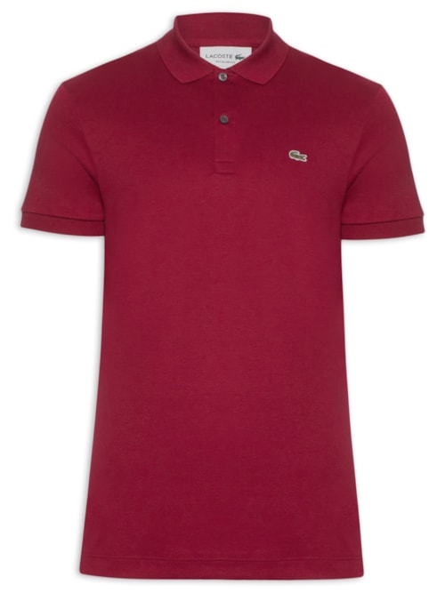 Polo Masculina Regular Fit em Algodão Pima - Vermelho