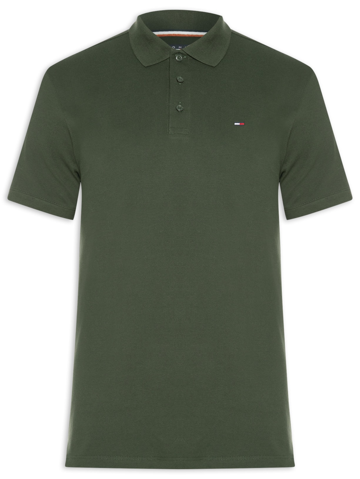 Polo Masculina Regular Fit em Pique - Verde