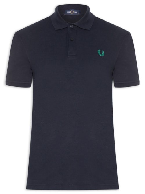 Polo Masculina Regular Fit Em Piquet De Algodão – Azul