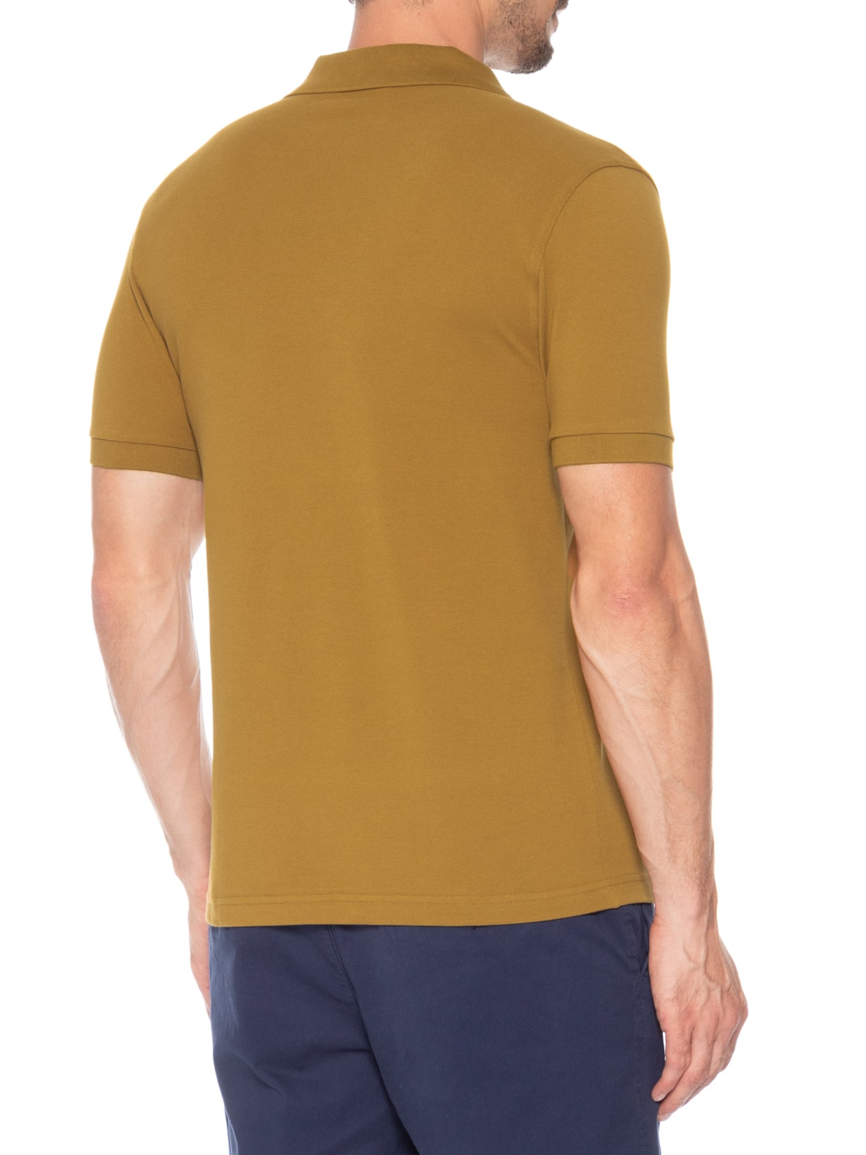 Polo Masculina Regular Fit Em Piquet De Algodão Marrom Fred Perry