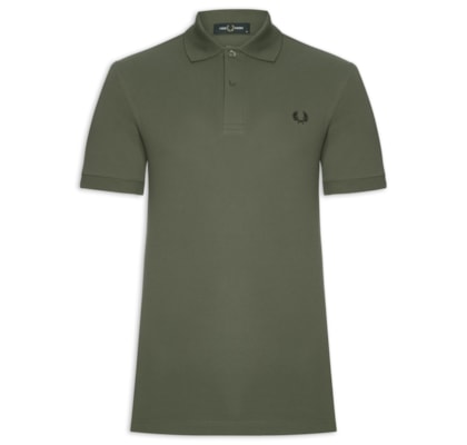Polo Masculina Regular Fit Em Piquet de Algodão - Verde