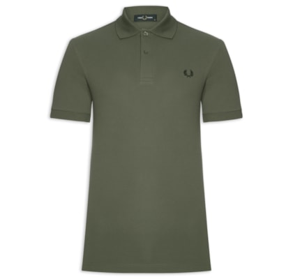 Polo Masculina Regular Fit Em Piquet de Algodão - Verde
