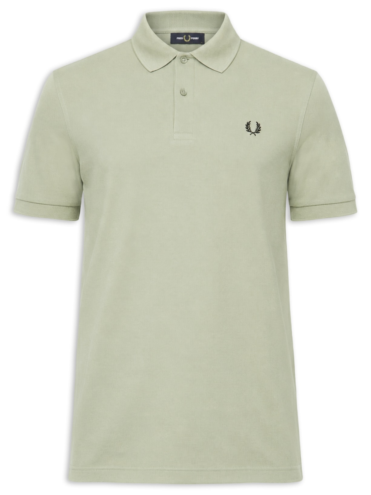 Polo Masculina Regular Fit Em Piquet De Algodão Verde Fred Perry