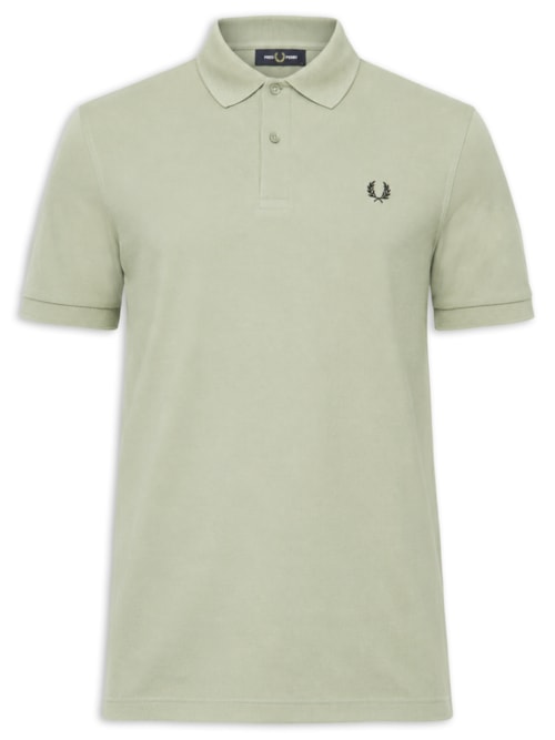 Polo Masculina Regular Fit Em Piquet De Algodão - Verde