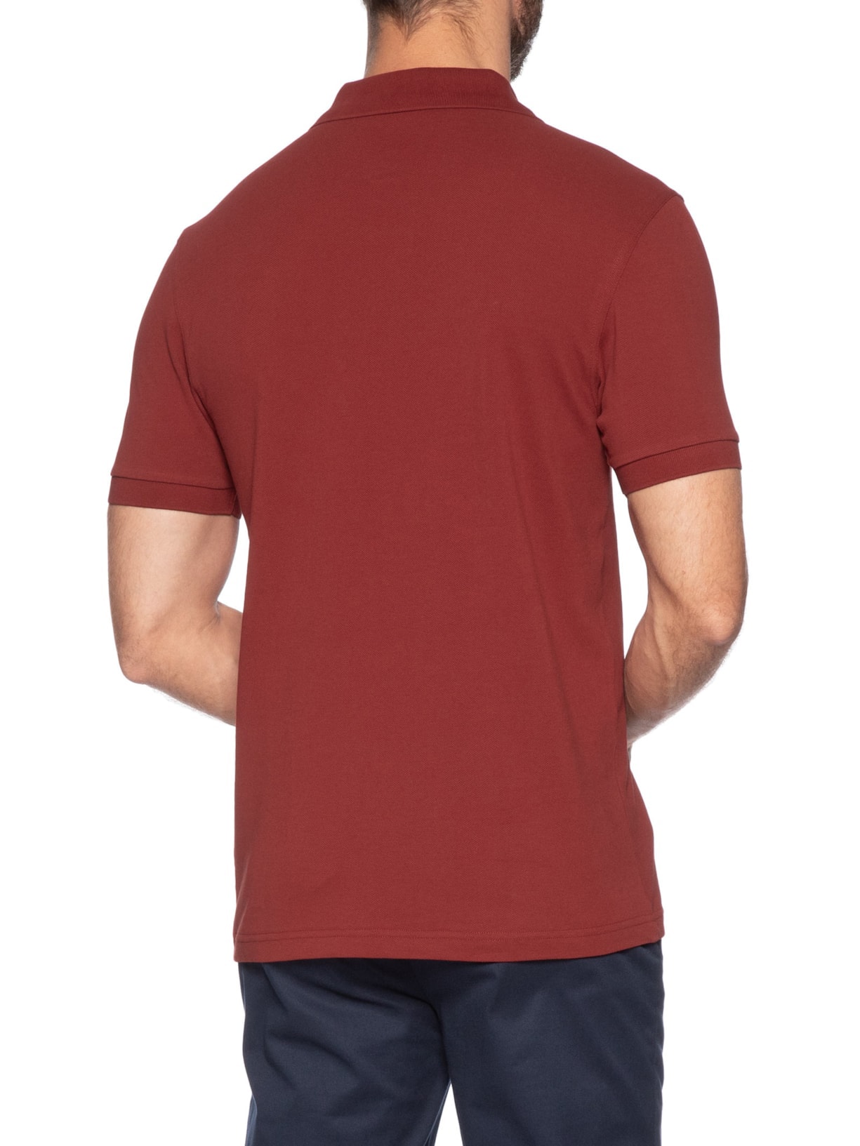 Polo Masculina Regular Fit Em Piquet de Algodão Vermelho Fred Perry