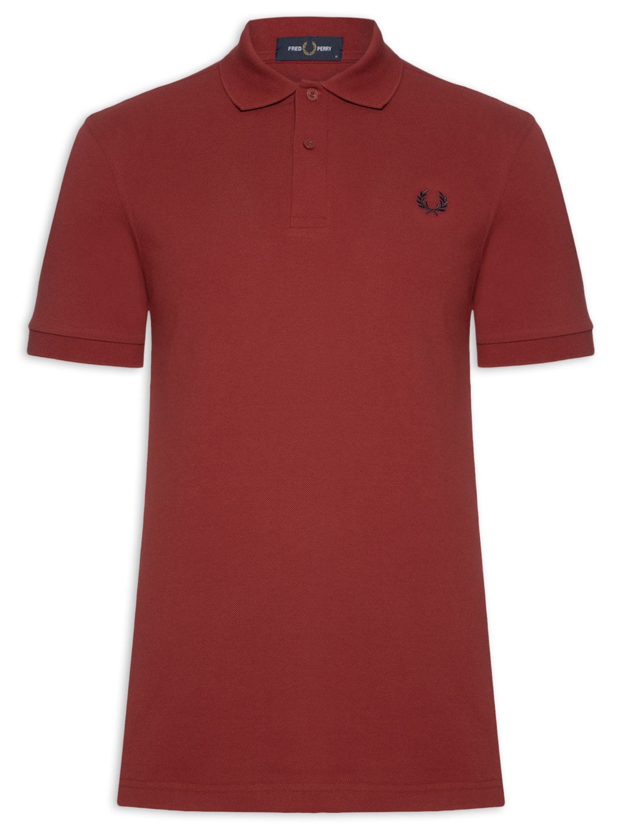 Polo Masculina Regular Fit Em Piquet de Algodão Vermelho Fred Perry
