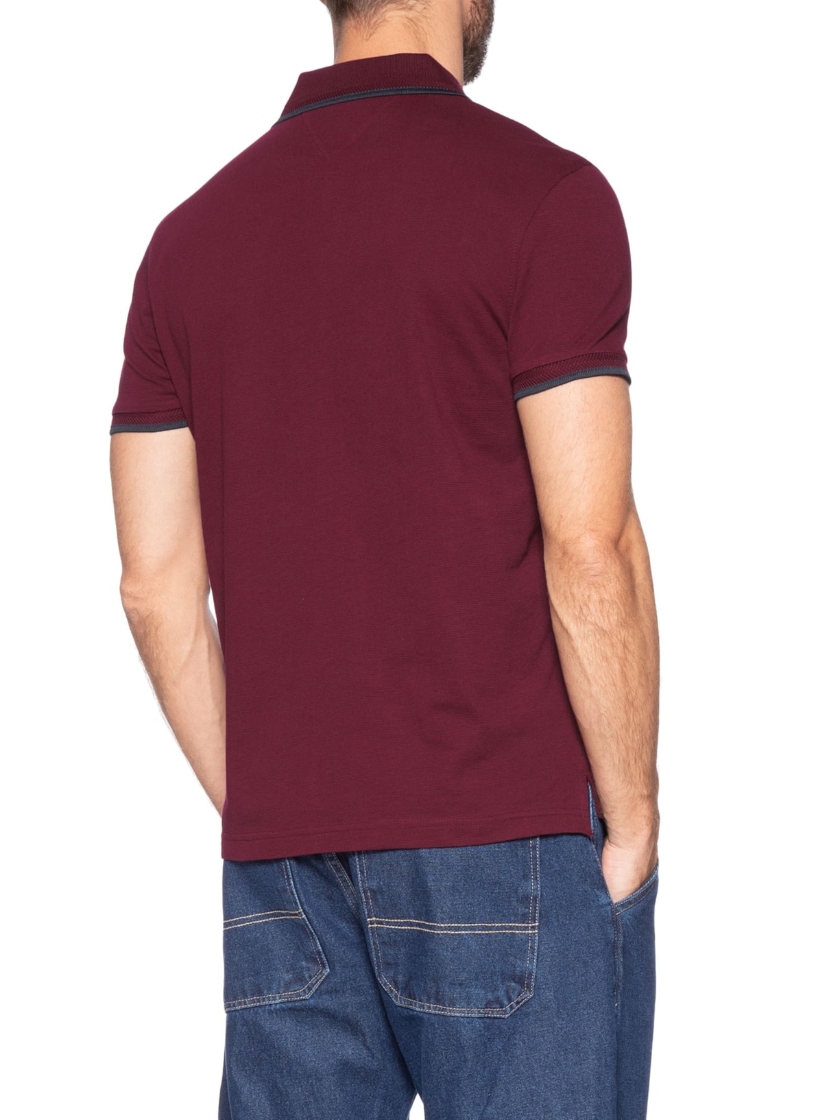 Polo Masculina Regular Fit Holiday Crest Vermelho Tommy Hilfiger