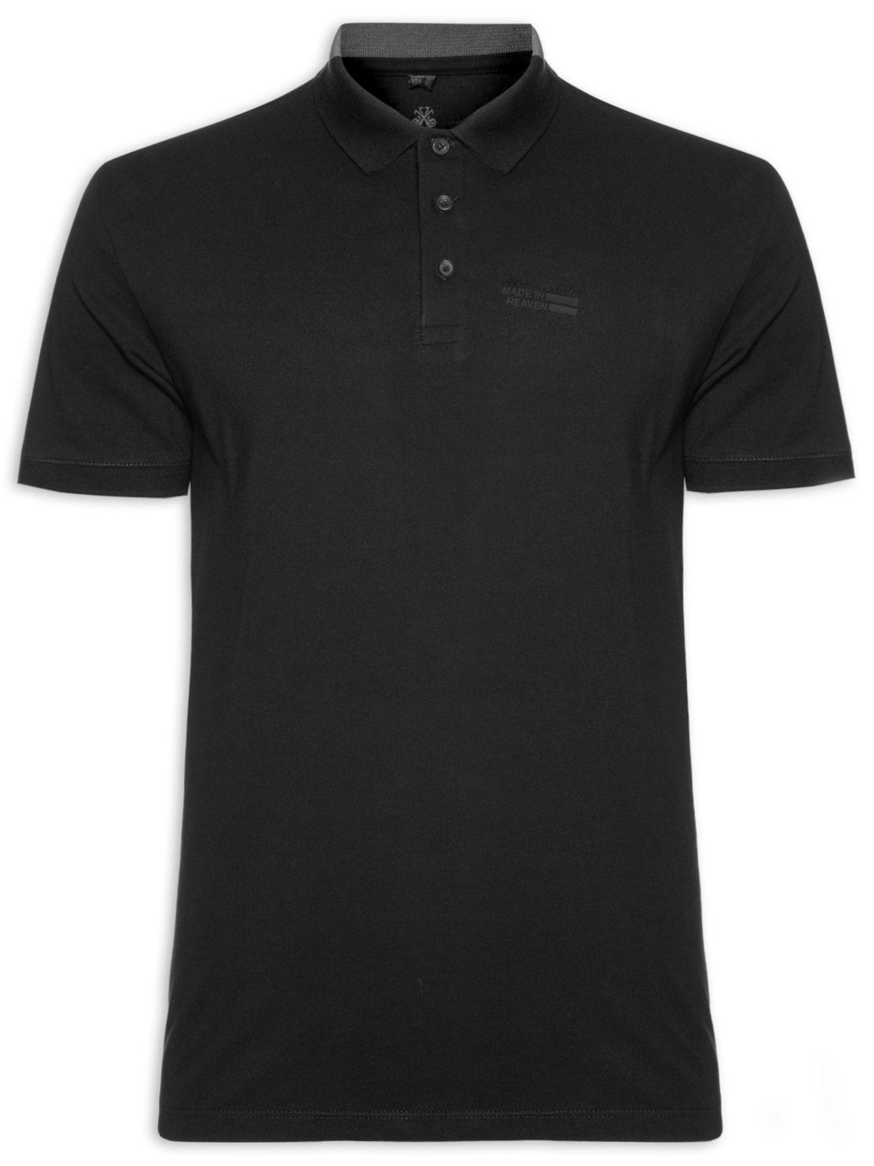 Polo Masculina Regular Fit In Heaven - Preto