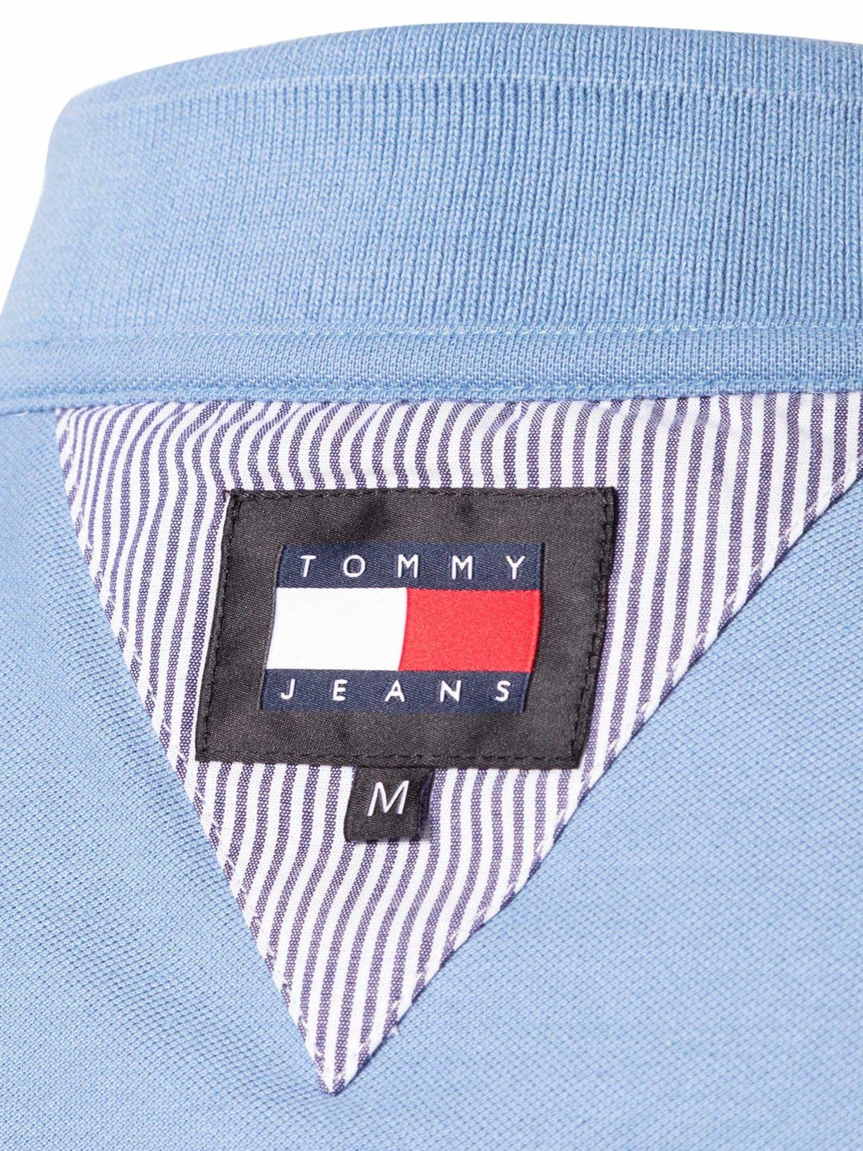 Polo Masculina Regular Fit Linear Azul Tommy Jeans