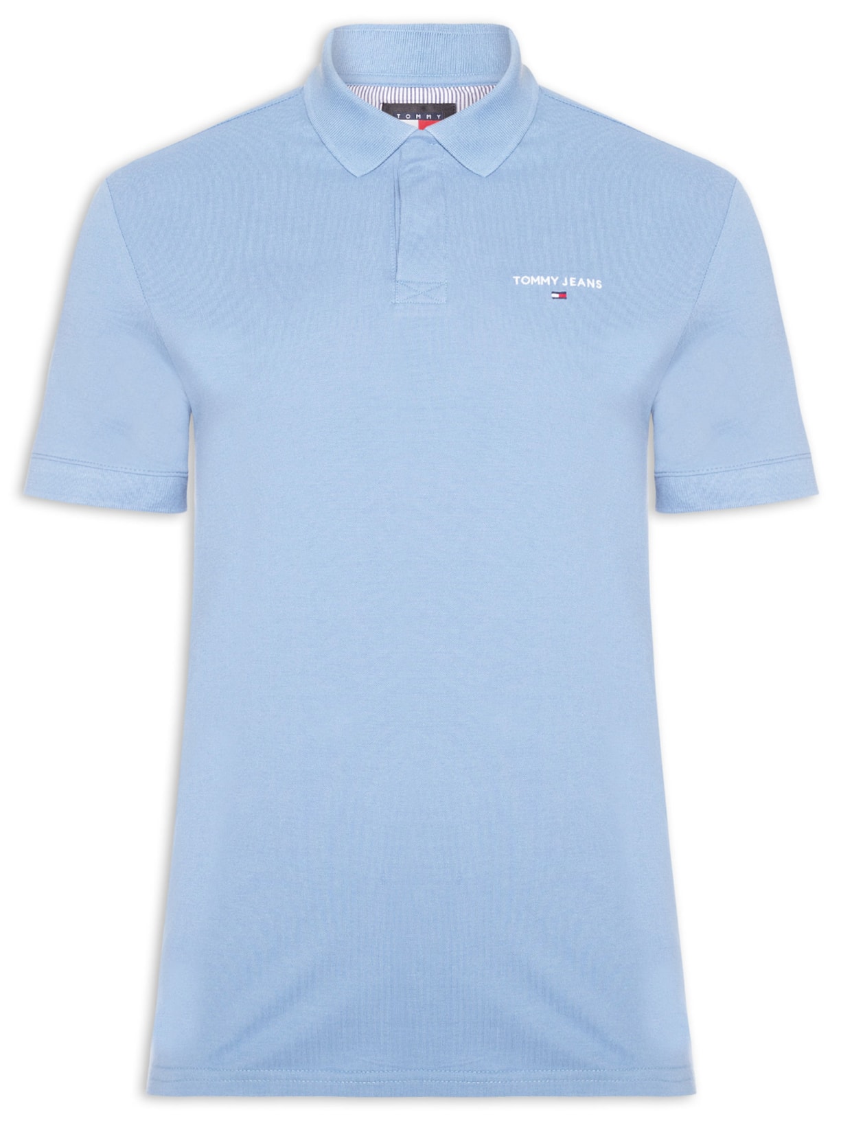 Polo Masculina Regular Fit Linear Azul Tommy Jeans