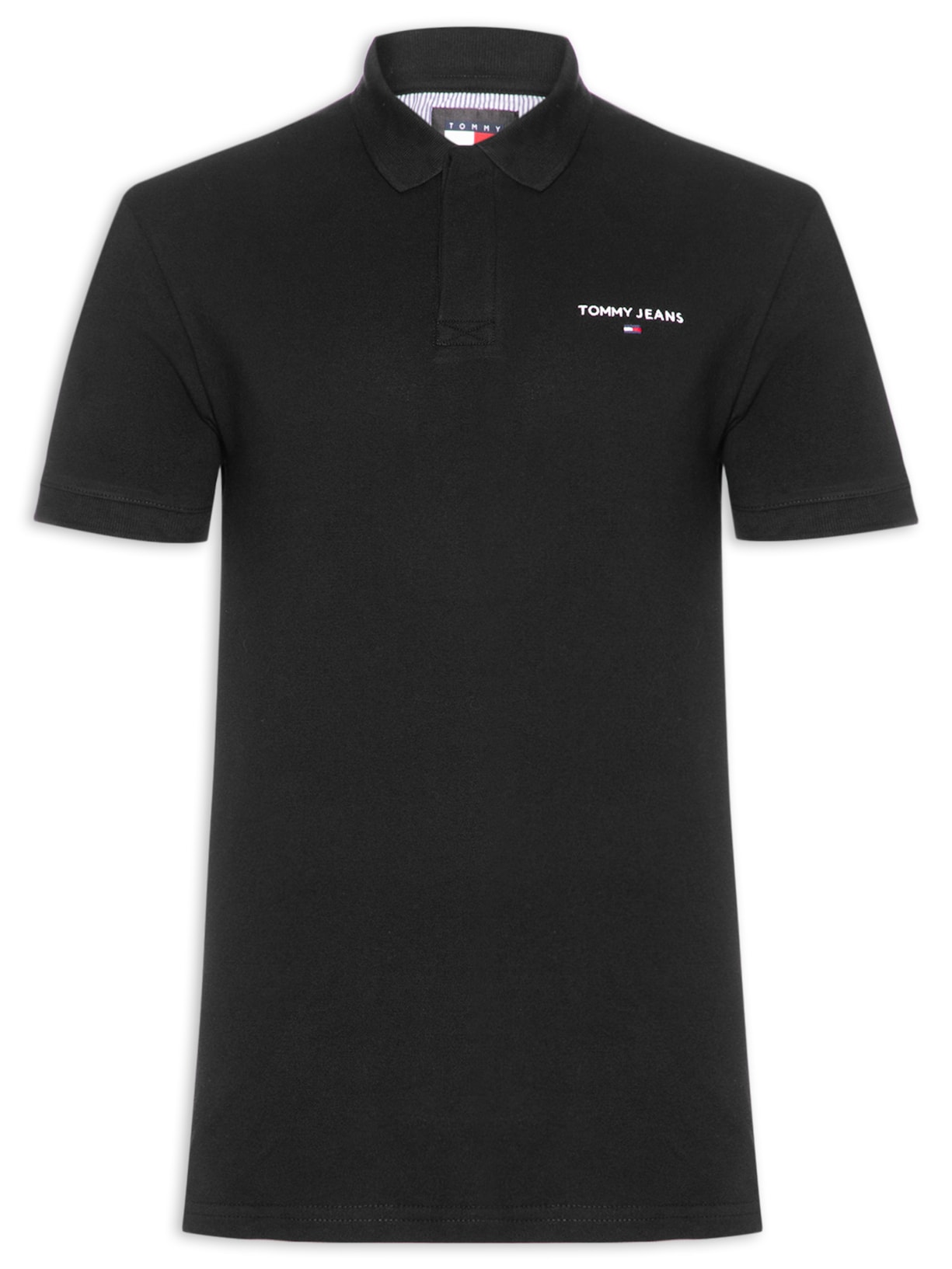 Polo Masculina Regular Fit Linear - Preto