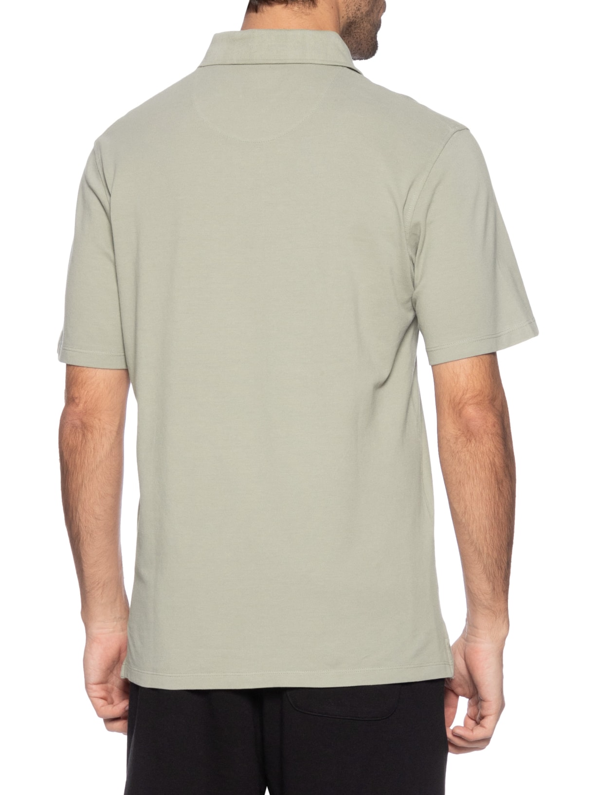 Polo Masculina Regular Fit Logo Bordado Bege Jack & Jones