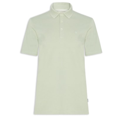 Polo Masculina Regular Fit Logo Bordado - Verde