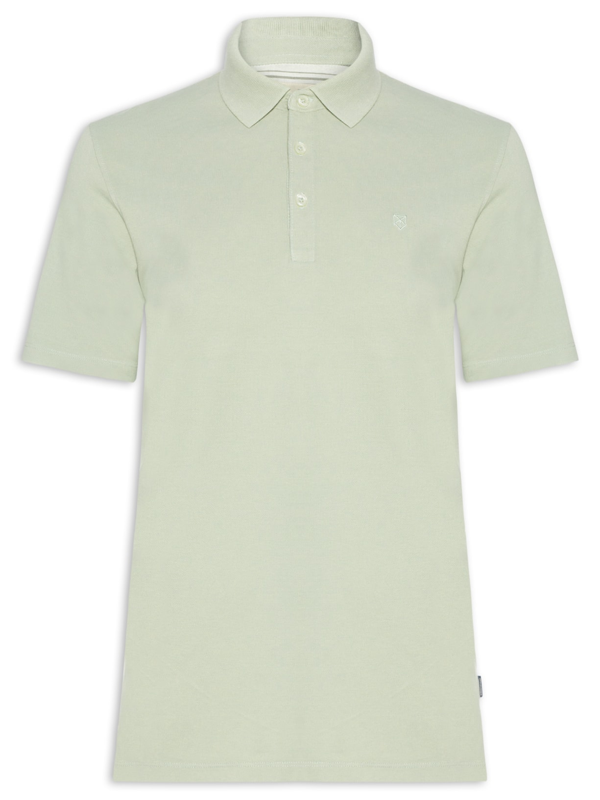 Polo Masculina Regular Fit Logo Bordado - Verde