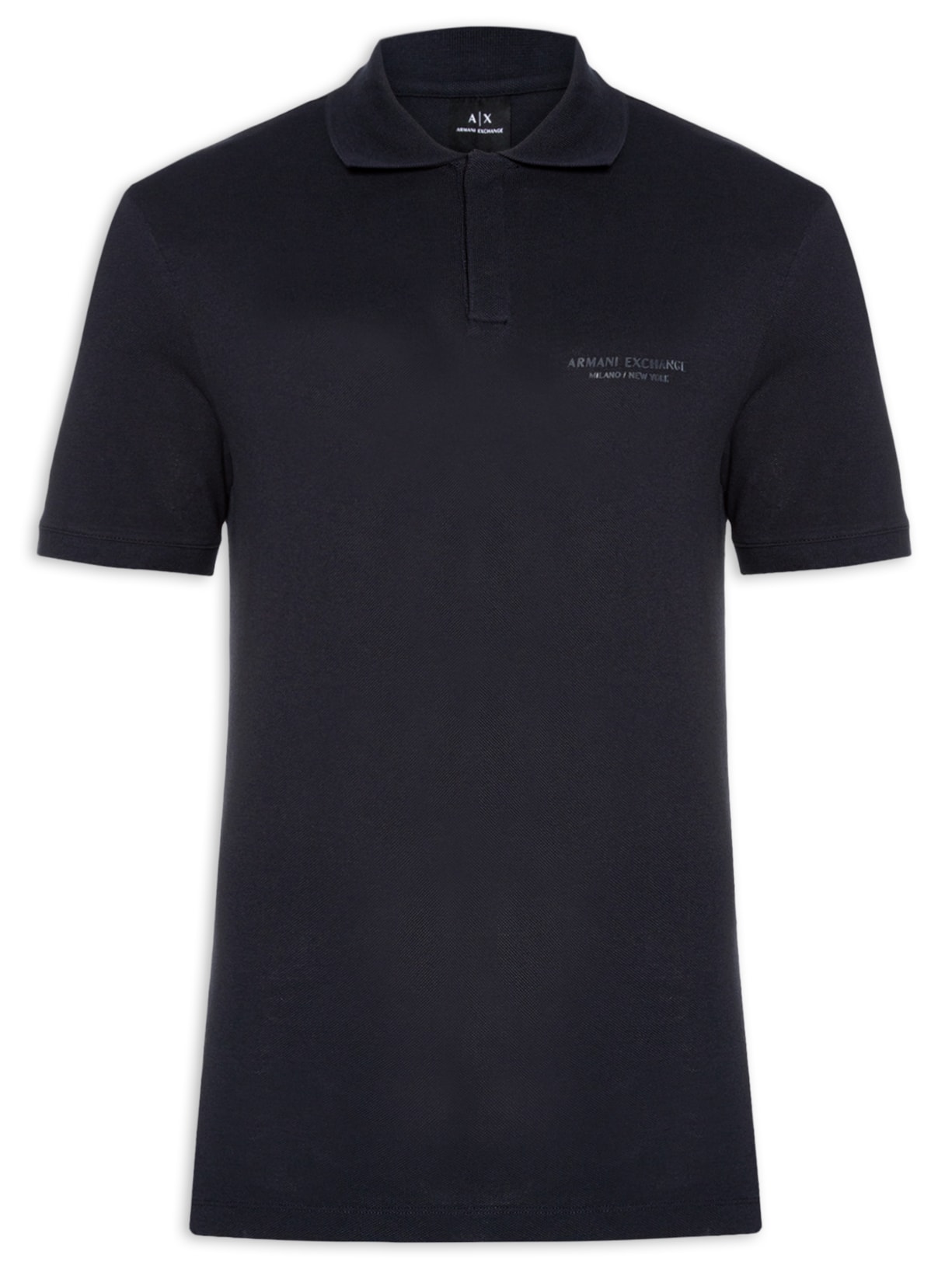 Polo Masculina Regular Fit Logo Milano - Azul