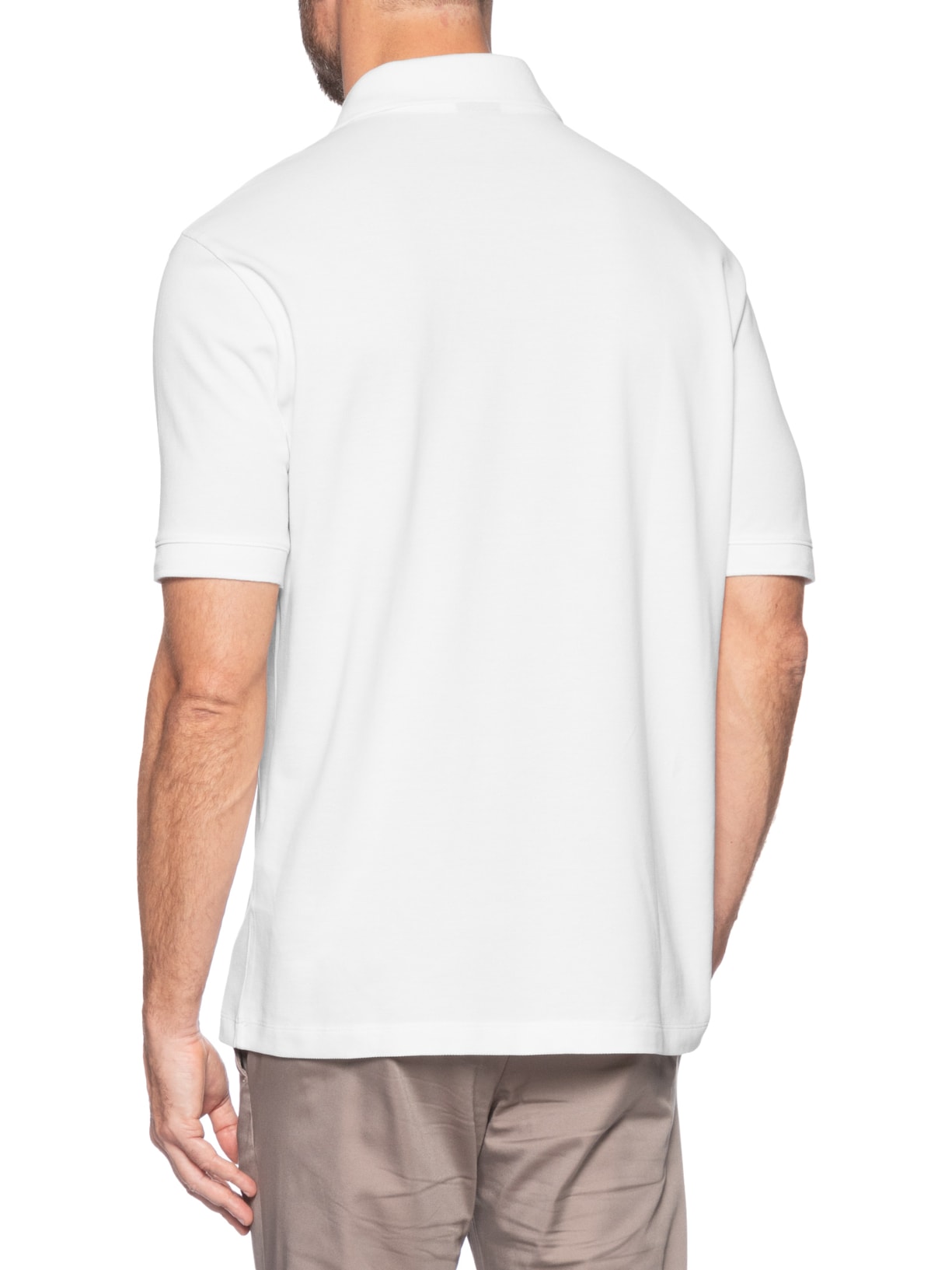 Polo Masculina Regular Fit Logo Milano Branco Armani Exchange