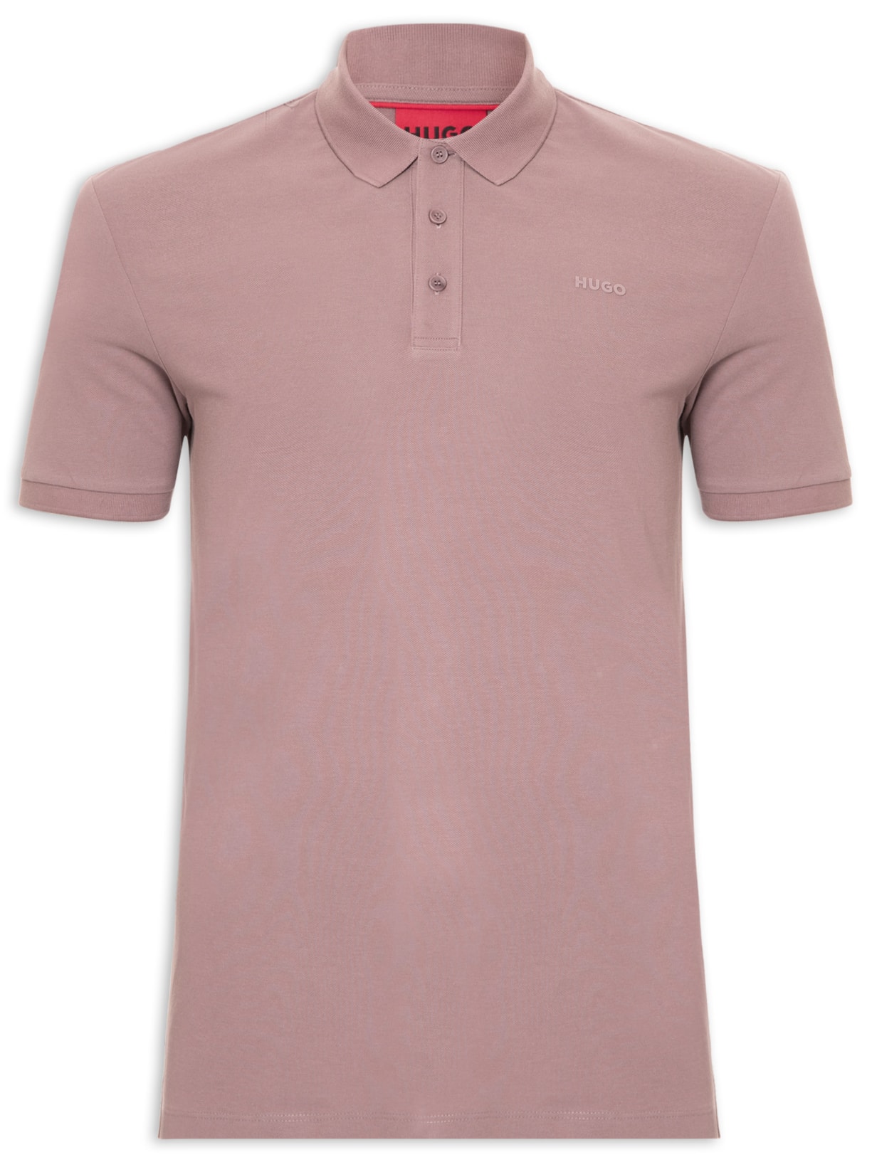 Polo Masculina Regular-Fit Logo Print Donos222 Marrom Hugo