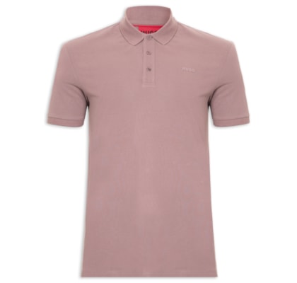 Polo Masculina Regular-Fit Logo Print Donos222 - Marrom