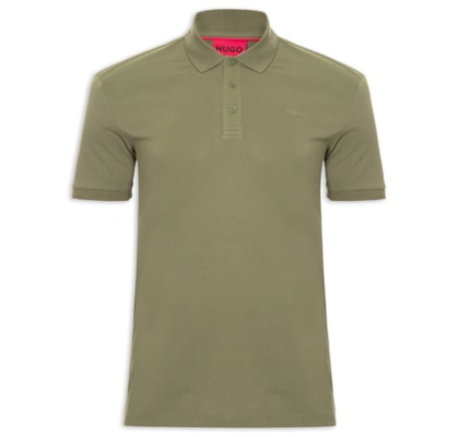 Polo Masculina Regular-Fit Logo Print Donos222 - Verde
