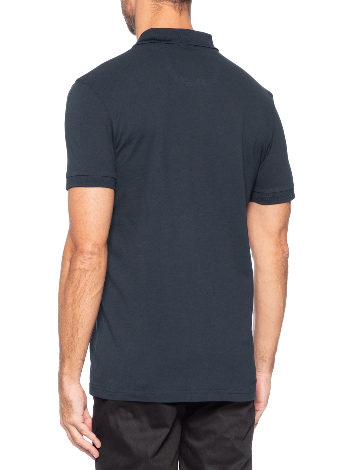 Polo Masculina Regular Fit Pio 1 Azul Boss