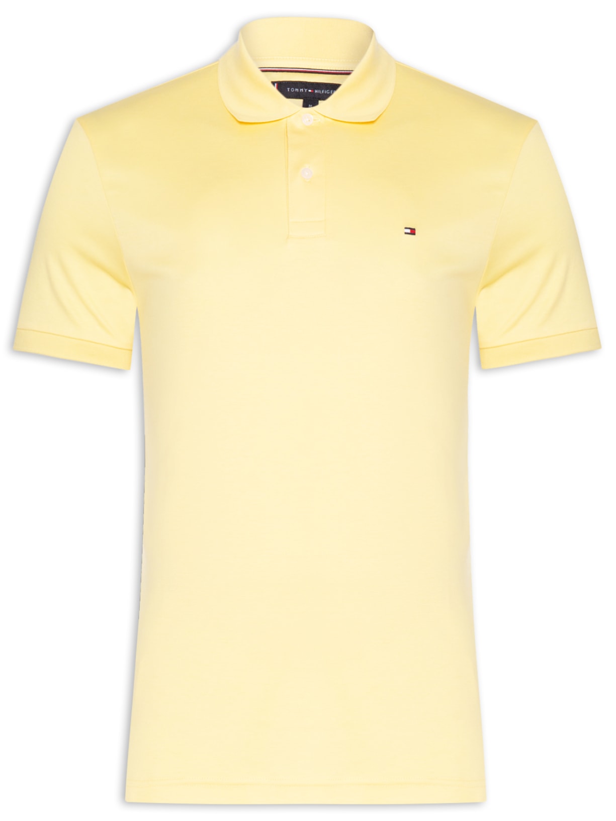 Polo Masculina Regular Fit Seasonal em Liquid Cotton - Amarelo