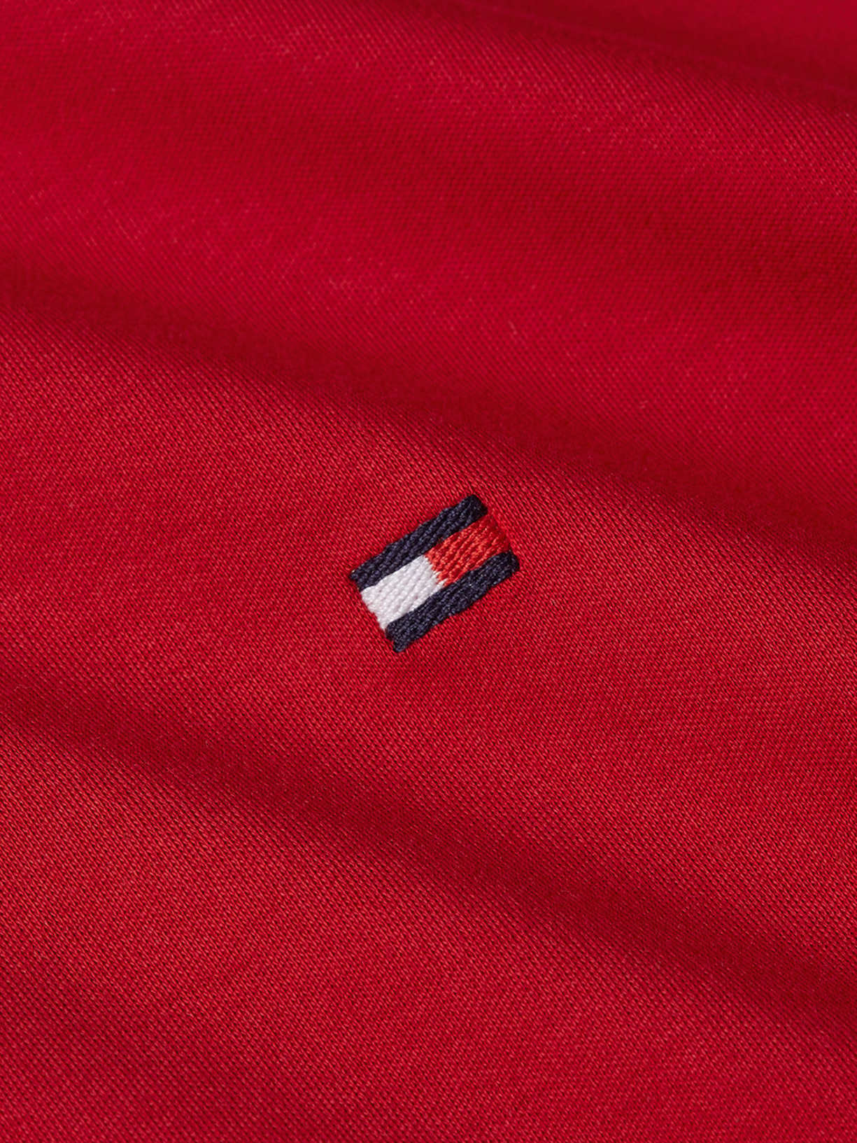 Polo Masculina Regular Fit Seasonal em Liquid Cotton Vermelho Tommy Hilfiger