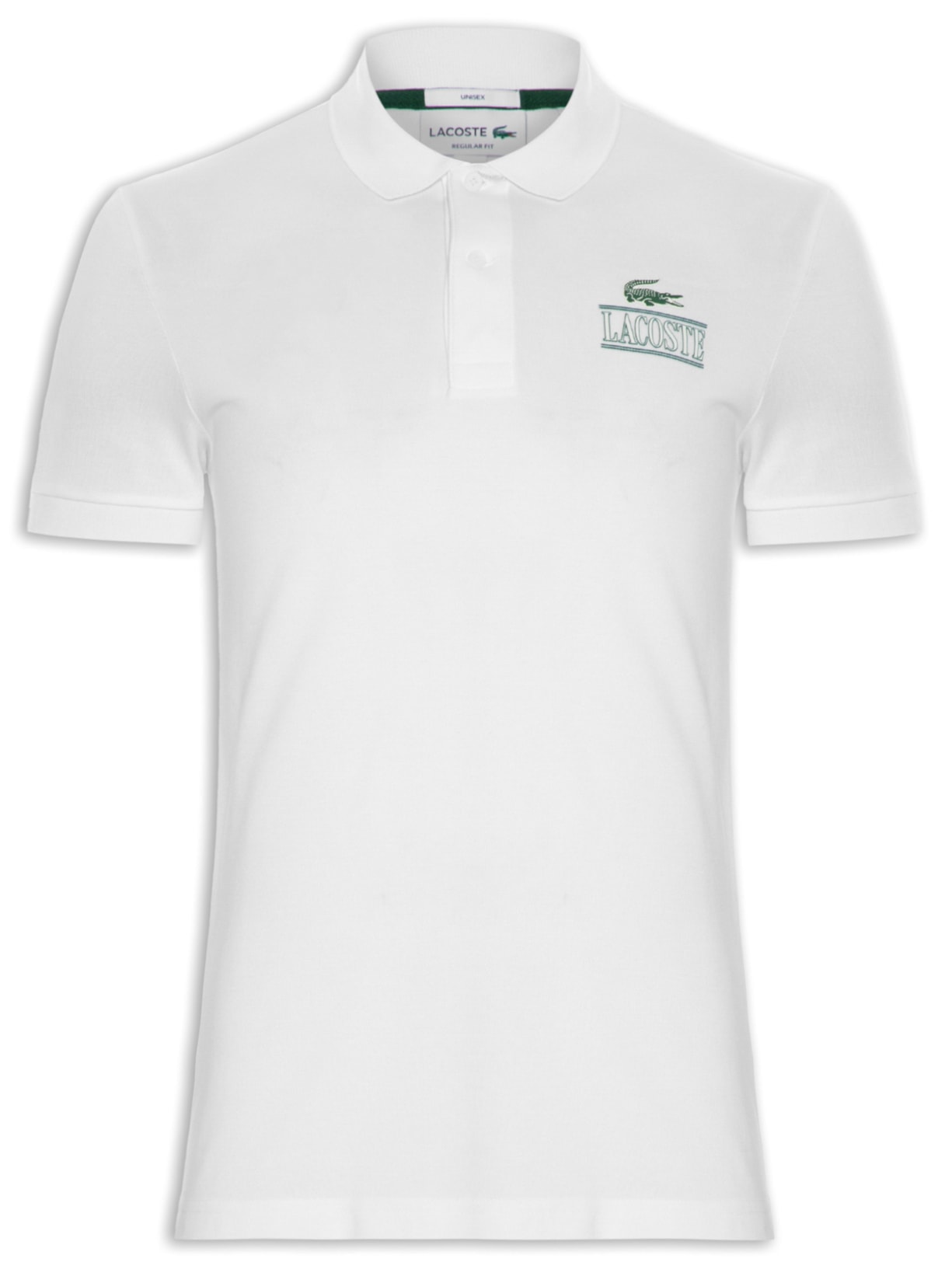 Polo Masculina Regular Fit Signature Em Mini Piquet Stretch - Branco