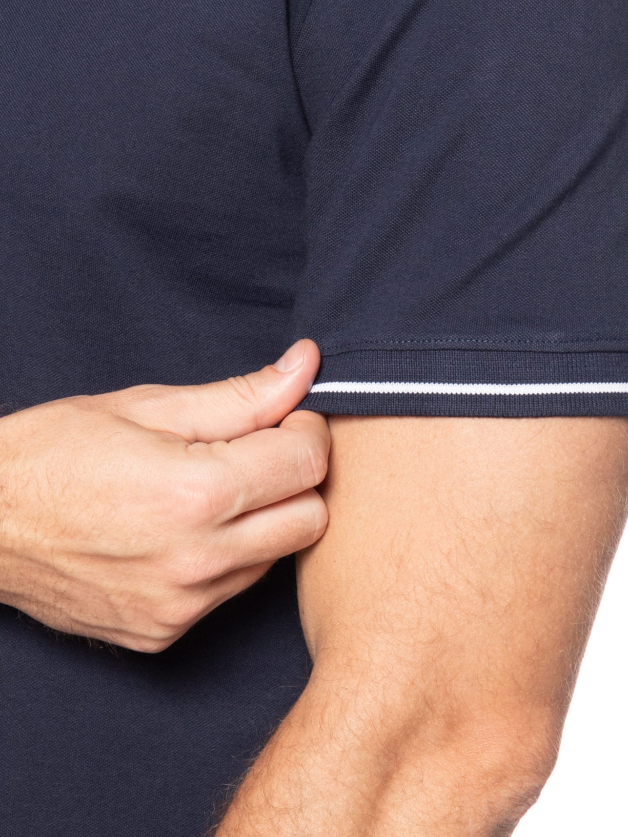 Polo Masculina Regular Fit Tipped Azul Tommy Jeans