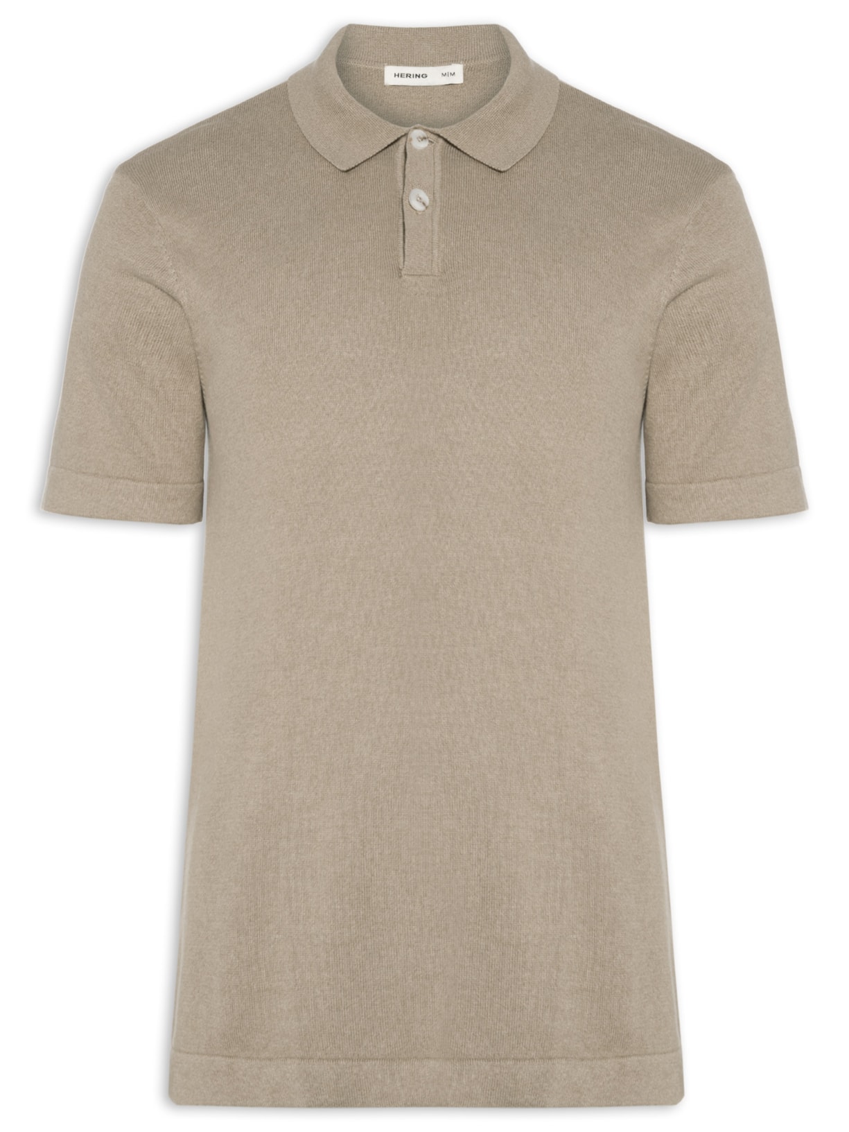 Polo Masculina Regular Fit Tricot Mescla - Bege