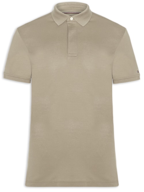 Polo Masculina Regular Fit Vista Coberta - Bege