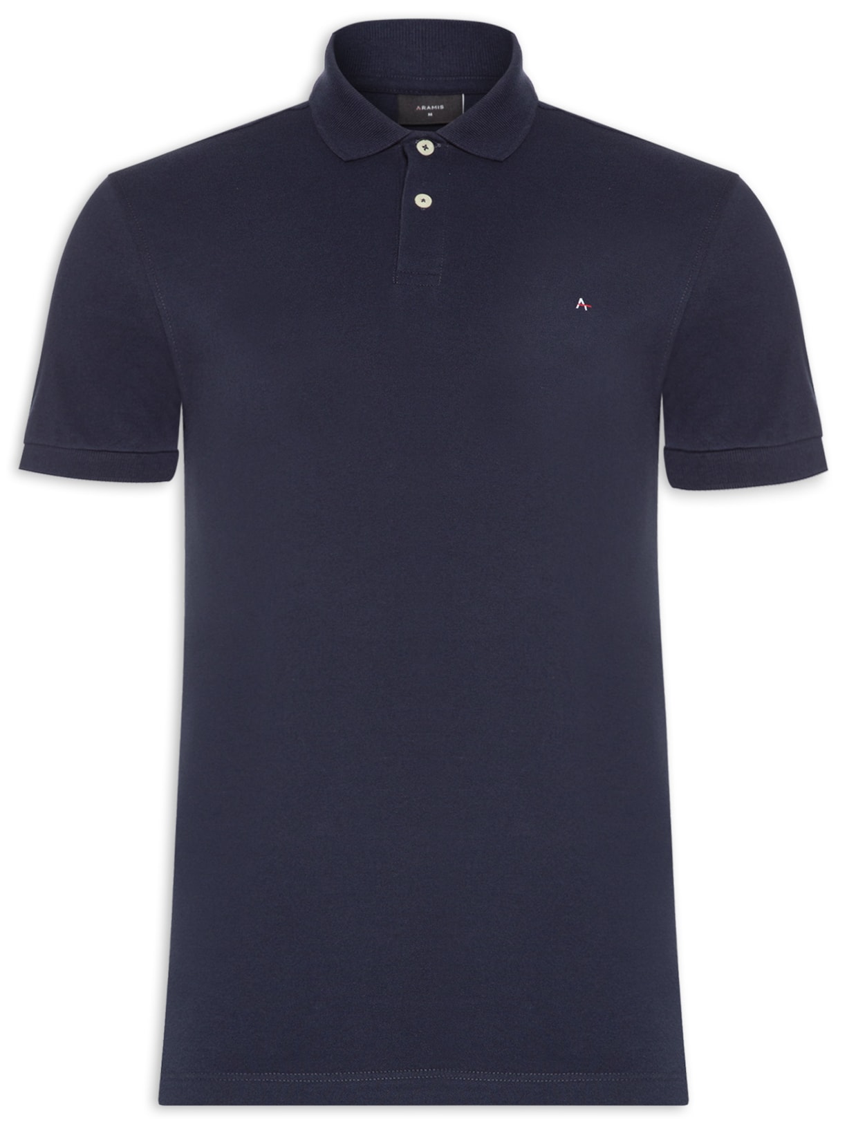 Polo Masculina Regular Fit Vista Detalhe Interno - Azul