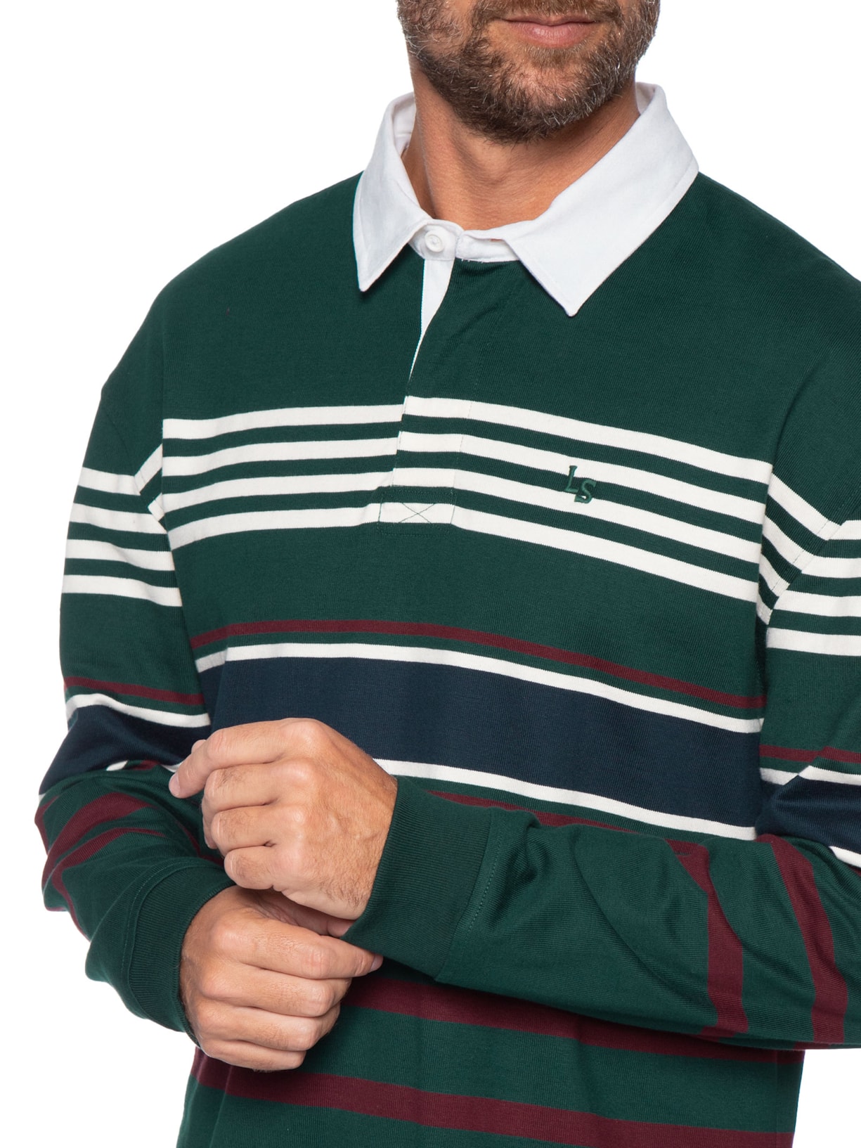 Polo Masculina Relaxed Fit Union Rugby Verde Levi's