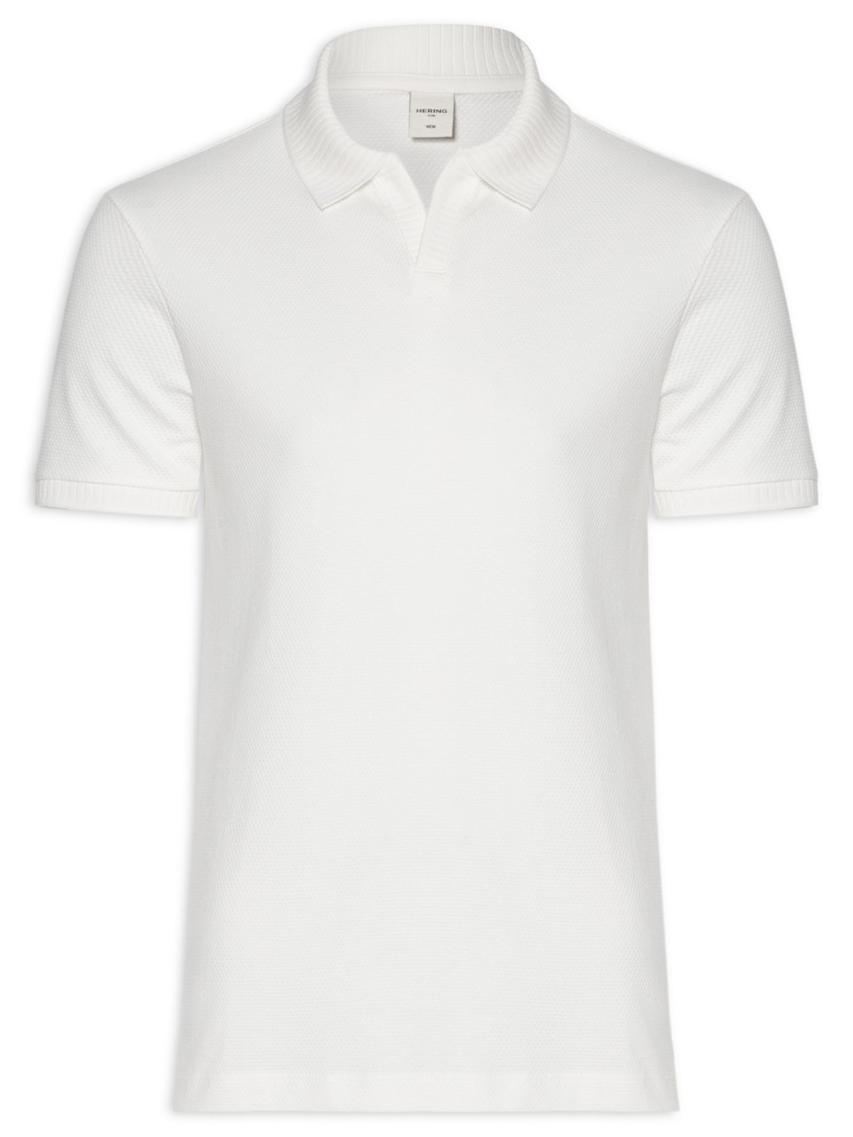 Polo Masculina Resort Regular Fit Off White Hering