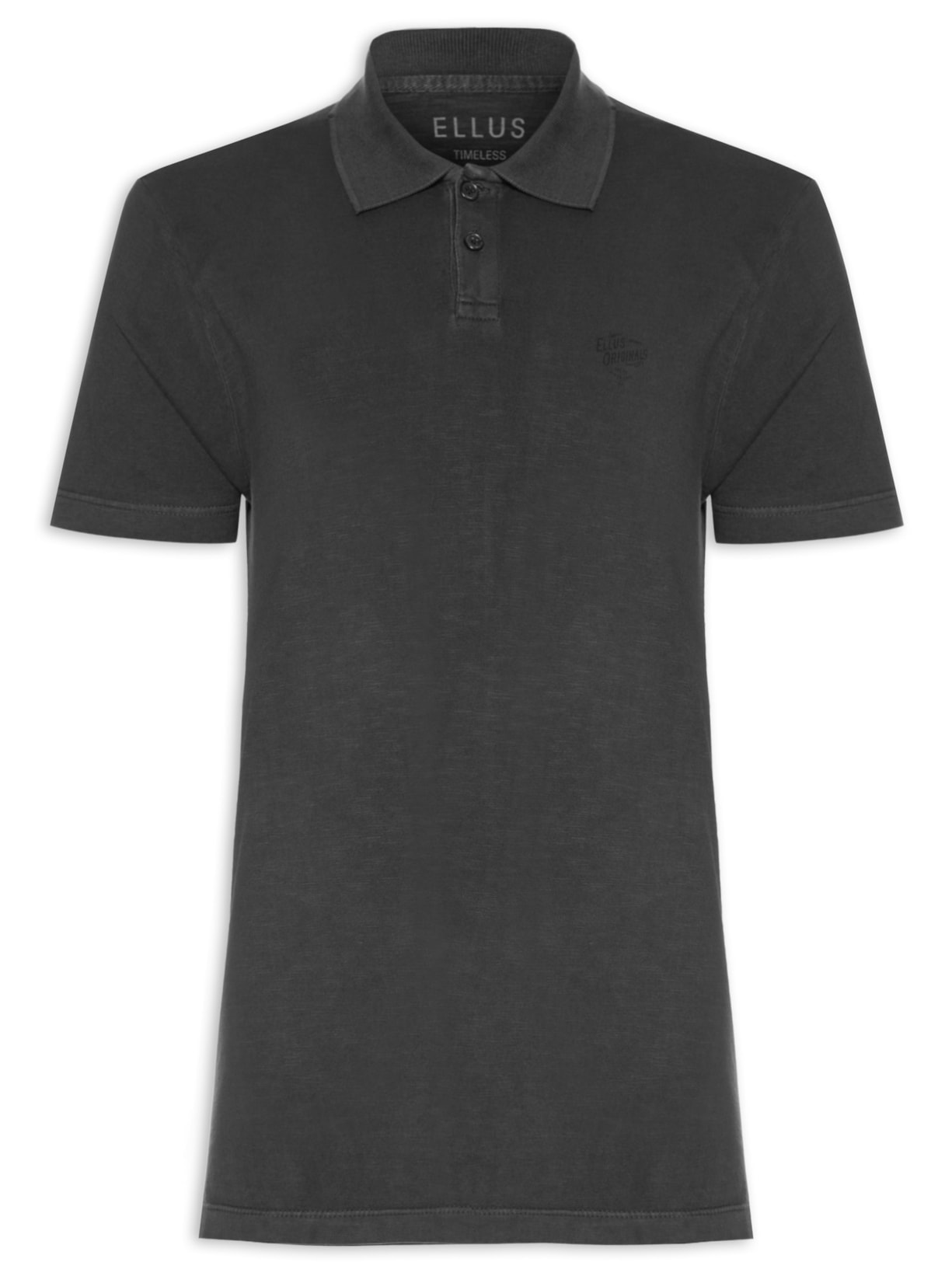 Polo Masculina Rugby Flamê Classic Manga Curta - Preto