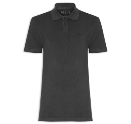 Polo Masculina Rugby Flamê Classic Manga Curta - Preto