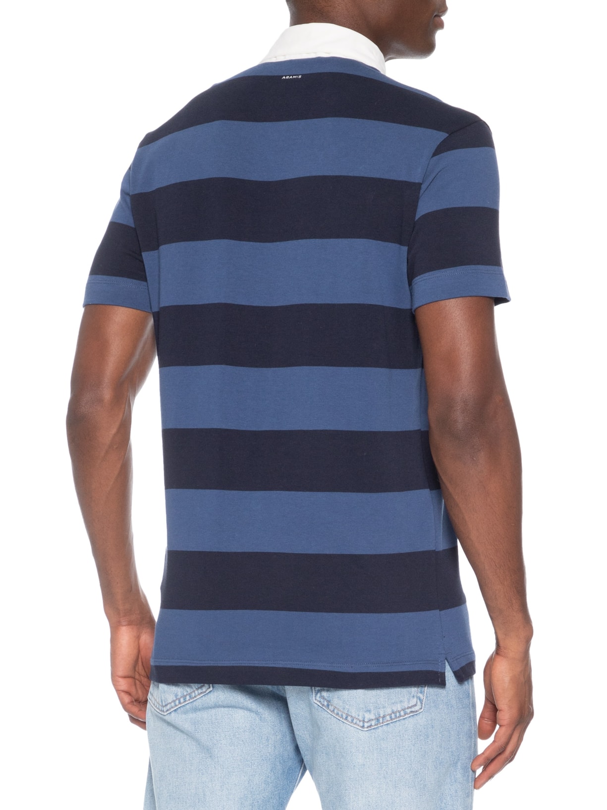 Polo Masculina Rugby Listrada Azul Aramis