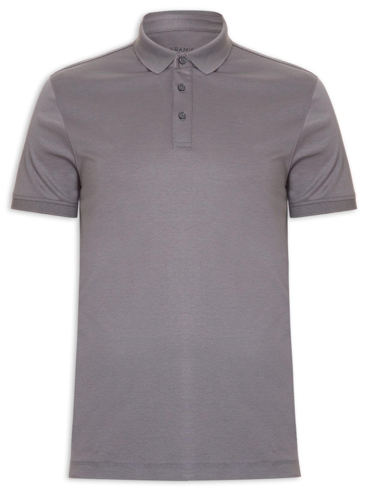 Polo Masculina Seda Com Modal Cinza Aramis