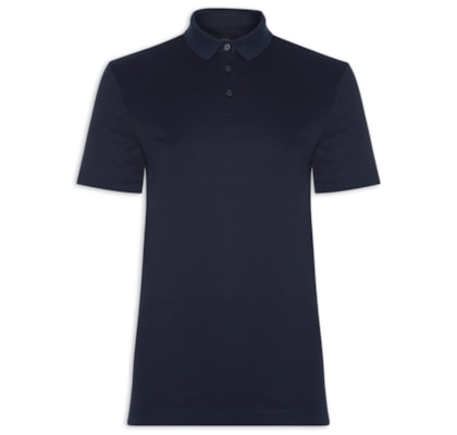 Polo Masculina Silk Blend Modal - Azul
