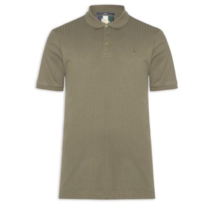Polo Masculina Slim Canelada - Verde