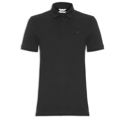 Polo Masculina Slim Fit Básica- Preto