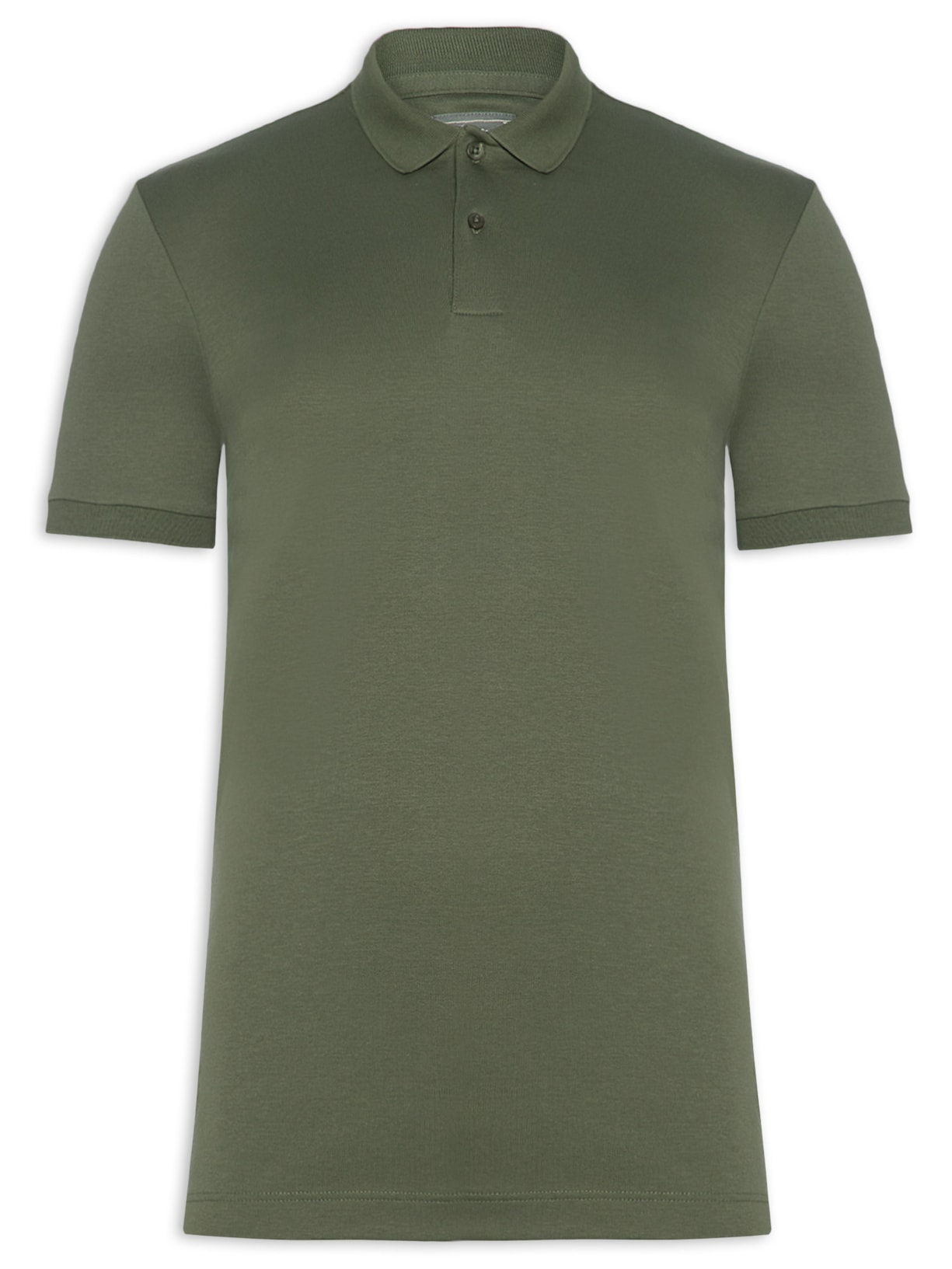 Polo Masculina Slim Fit Em Algodão Pima Peruano - Verde