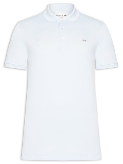 Polo Masculina Slim Fit Em Mini Piquet Stretch - Azul