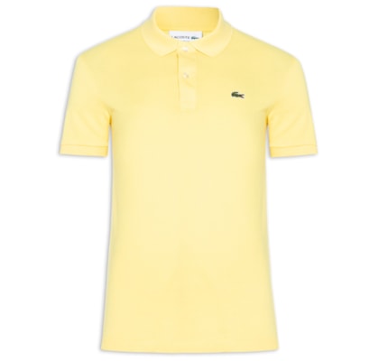 Polo Masculina Slim Fit Em Petit Piquet - Amarelo