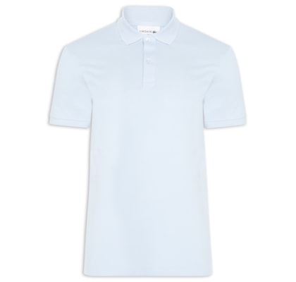 Polo Masculina Slim Fit Em Petit Piquet - Azul