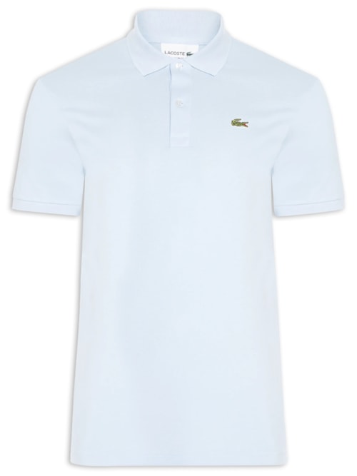 Polo Masculina Slim Fit Em Petit Piquet - Azul