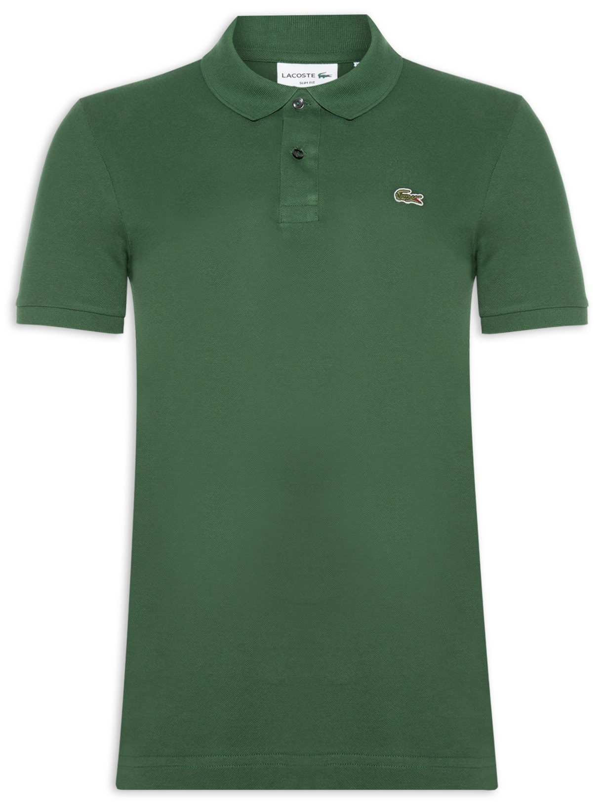 Polo Masculina Slim Fit Em Petit Piquet - Verde