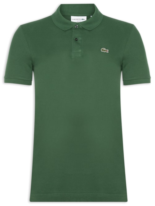 Polo Masculina Slim Fit Em Petit Piquet - Verde