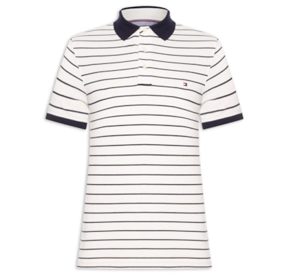 Polo Masculina Slim Fit Im 1985 - Branco