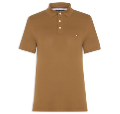 Polo Masculina Slim Fit Im 1985 - Marrom