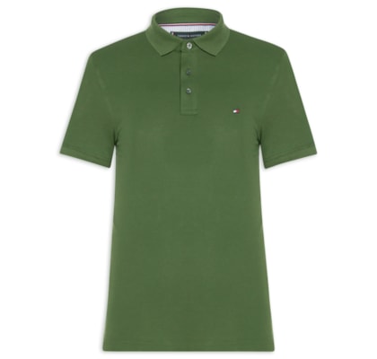 Polo Masculina Slim Fit Im 1985 - Verde